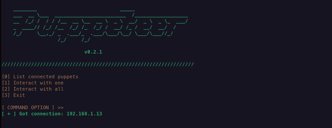 Puppeteer Main Menu